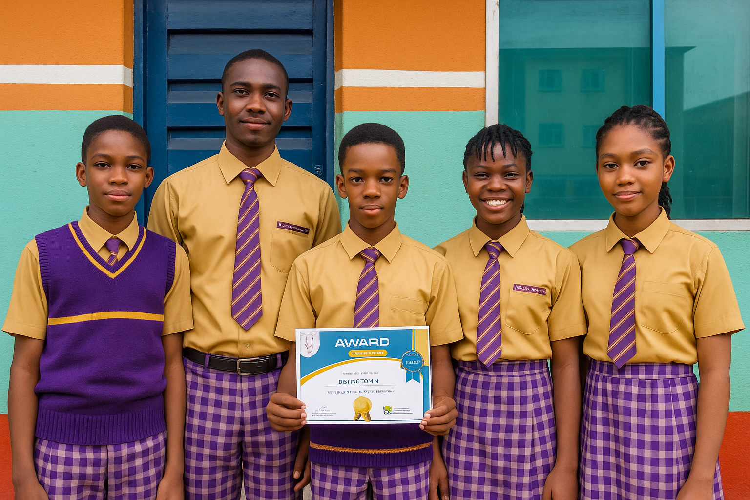 School gate and entrance